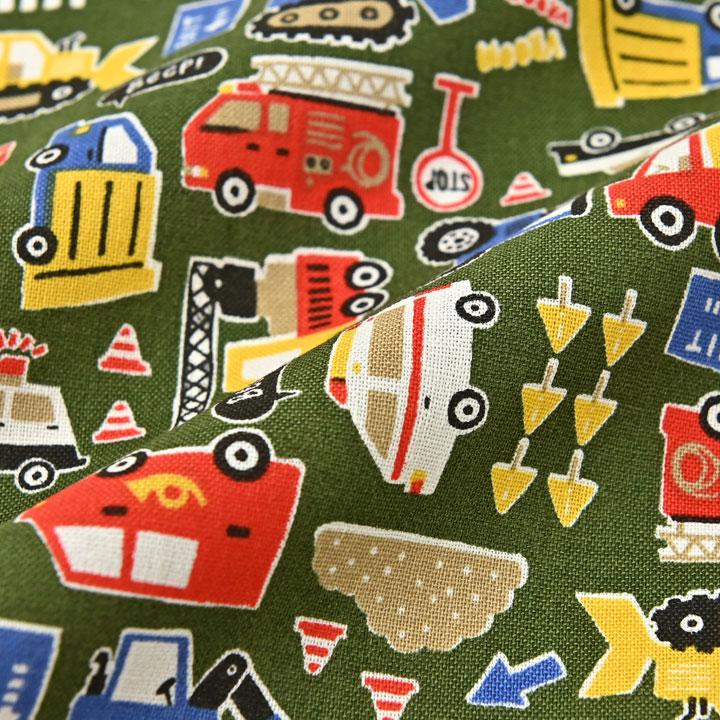 巾着袋 きんちゃく 大 Mサイズ 30×34 小学校 小学生 保育園 幼稚園 入園 入学 はたらくくるま 日本製 fabrizm 手さげかばん 体操着入れ 男の子 女の子 キッズ |  | 08