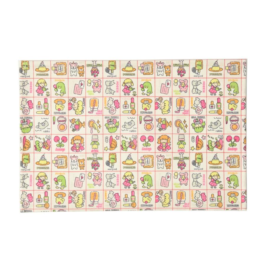 ランチョンマット 子供 小学校 おしゃれ 北欧 布 キッズランチョンマット 30×20cm レトロももちゃん 日本製 fabrizm 幼稚園 保育園 撥水 | fabrizm | 12