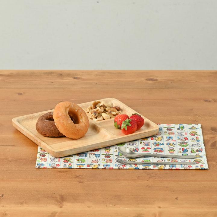 ランチョンマット 子供 小学校 おしゃれ 北欧 布 キッズランチョンマット 30×20cm レトロももちゃん 日本製 fabrizm 幼稚園 保育園 撥水 | fabrizm | 07