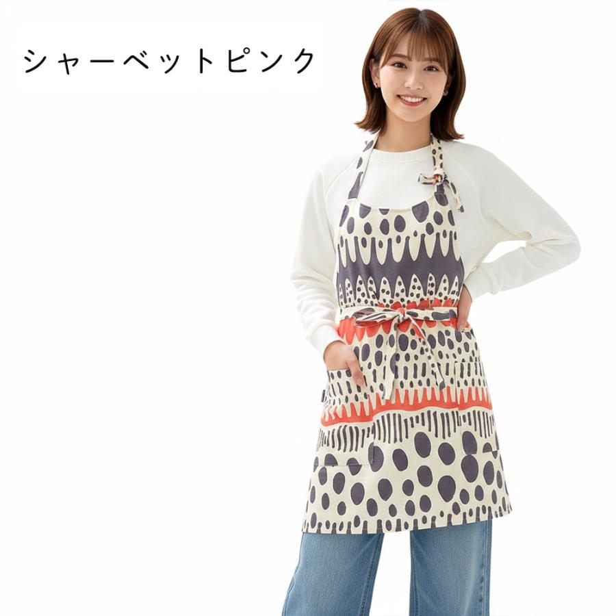 エプロン おしゃれ かわいい 保育士 北欧 ワークエプロン ショート丈 バニラン 日本製 fabrizm 母の日 料理教室 業務用 ギフト | fabrizm | 02