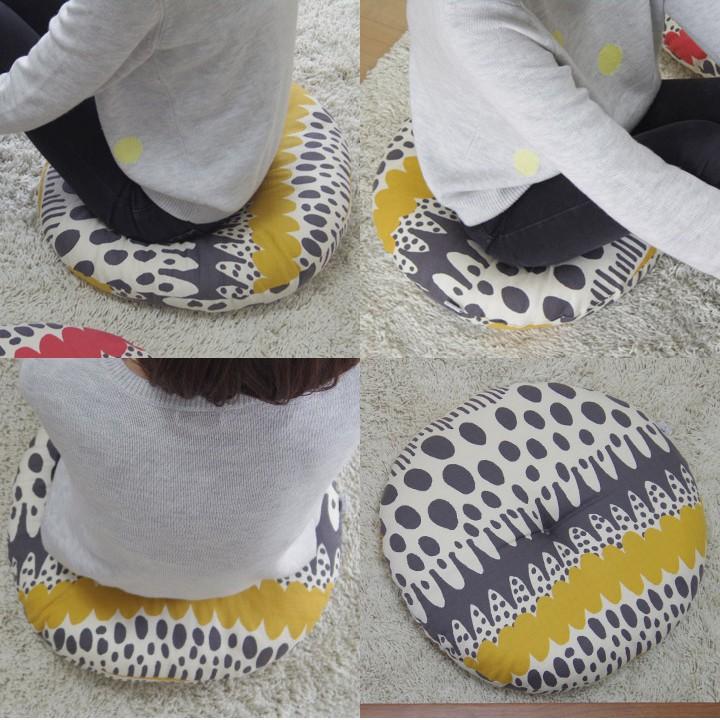 クッション 丸型 フロアクッション ラウンドクッション M バニラン 日本製 fabrizm 帝人クリスター 座布団 丸座布団 おしゃれ 北欧 | fabrizm | 03