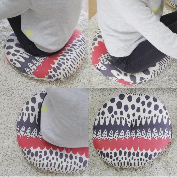 クッション 丸型 フロアクッション ラウンドクッション M バニラン 日本製 fabrizm 帝人クリスター 座布団 丸座布団 おしゃれ 北欧 | fabrizm | 04