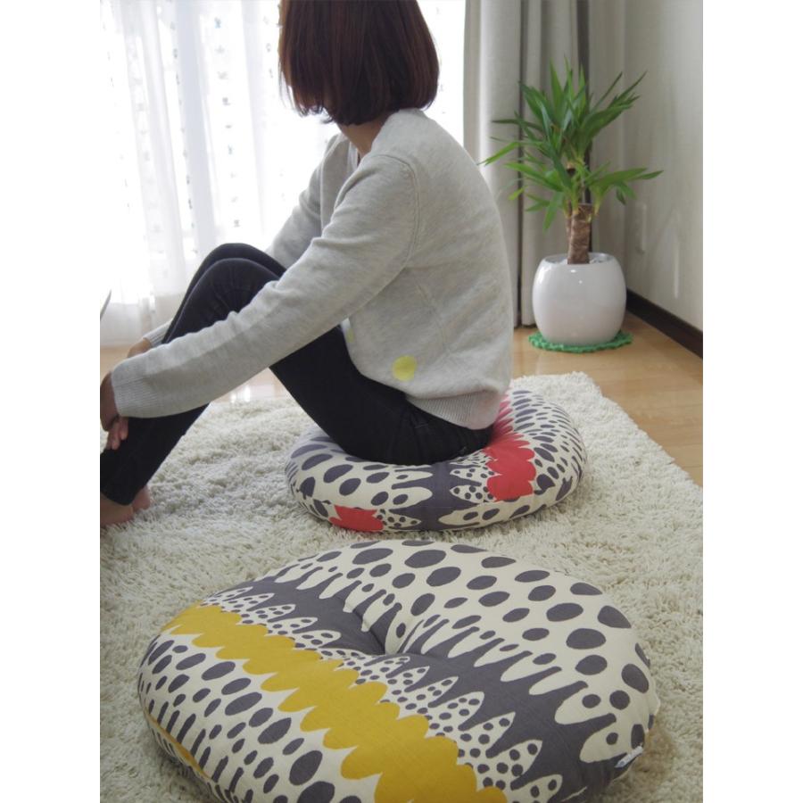 クッション 丸型 フロアクッション ラウンドクッション M バニラン 日本製 fabrizm 帝人クリスター 座布団 丸座布団 おしゃれ 北欧 | fabrizm | 07