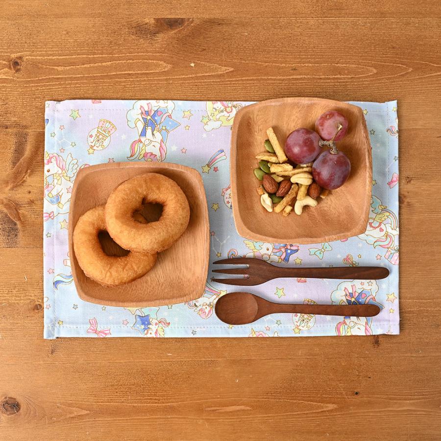 ランチョンマット 子供 小学校 おしゃれ 北欧 布 キッズランチョンマット 30×20cm ユニコーン 日本製 fabrizm 幼稚園 保育園 ティーマット 吸水 爆買 | fabrizm | 17