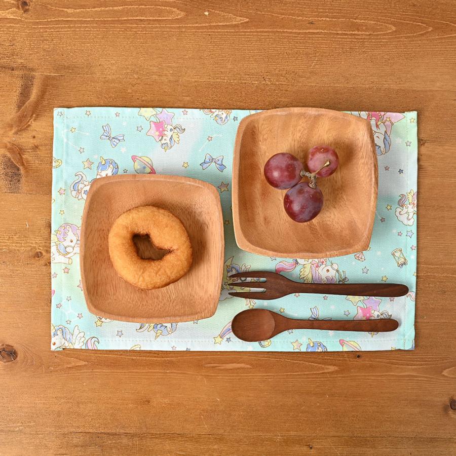 ランチョンマット 子供 小学校 おしゃれ 北欧 布 キッズランチョンマット 30×20cm ユニコーン 日本製 fabrizm 幼稚園 保育園 ティーマット 吸水 爆買 | fabrizm | 19