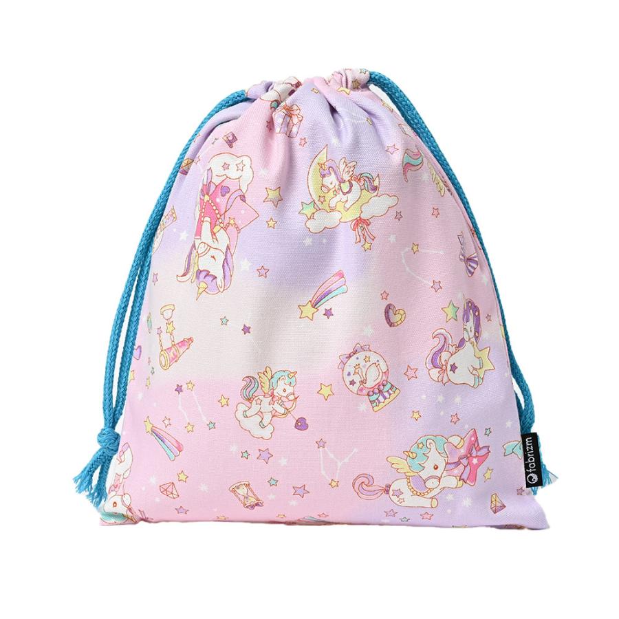 巾着袋 きんちゃく 小 Sサイズ 20×24cm 小学校 小学生 保育園 幼稚園 入園 入学 ユニコーン 日本製 fabrizm 給食袋 コップ入れ 男の子 女の子 キッズ 子供 爆買 |  | 19