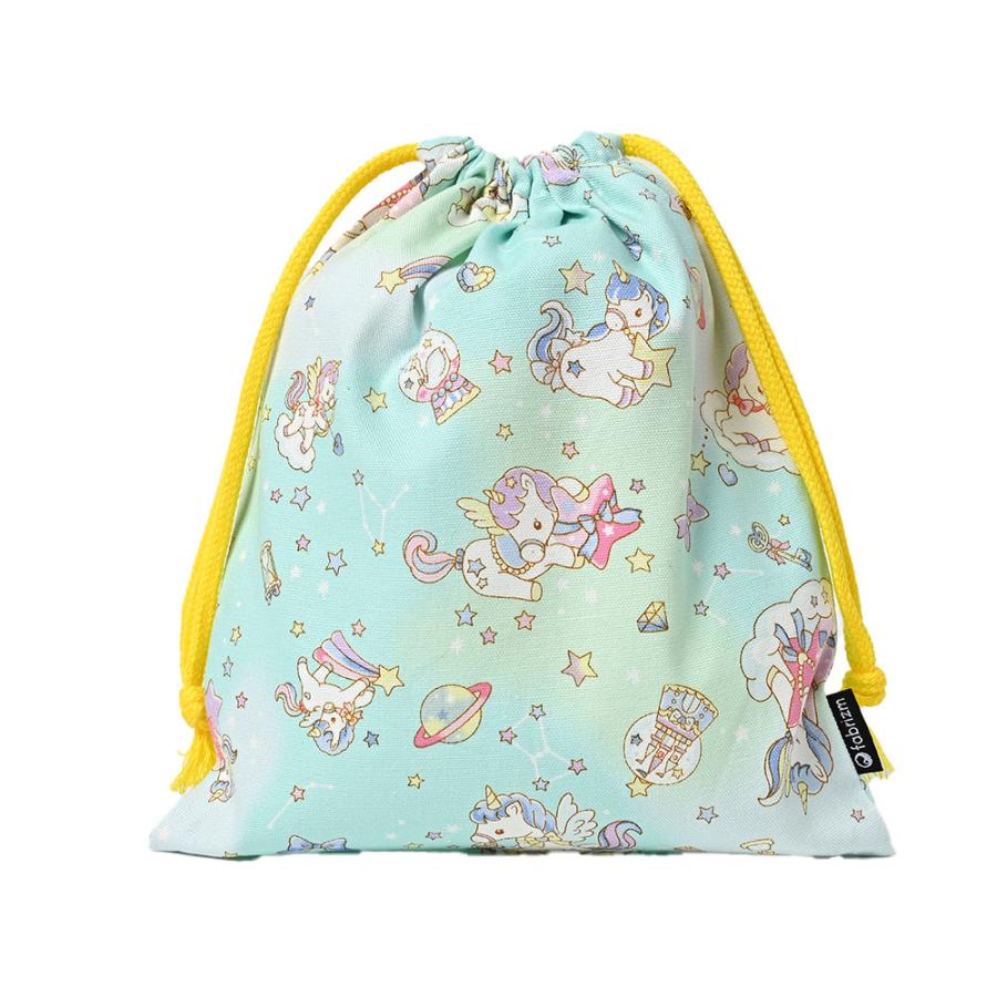 巾着袋 きんちゃく 小 Sサイズ 20×24cm 小学校 小学生 保育園 幼稚園 入園 入学 ユニコーン 日本製 fabrizm 給食袋 コップ入れ 男の子 女の子 キッズ 子供 爆買 |  | 20