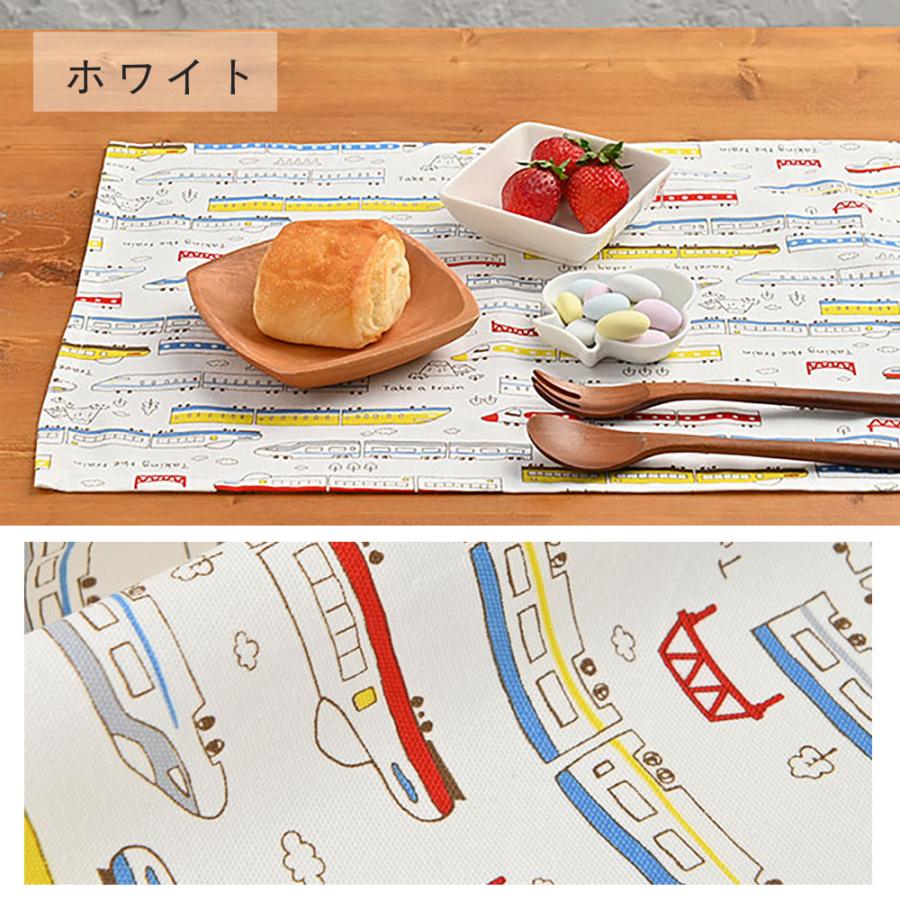 ランチョンマット おしゃれ 北欧 布 42×32cm でんしゃ 日本製 fabrizm ティーマット 子供用 吸水 かわいい 爆買 | fabrizm | 05