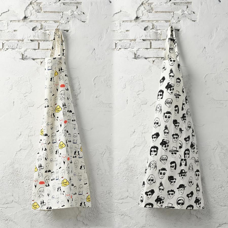 エプロン おしゃれ かわいい 保育士 北欧 キッチンエプロン ひざ丈 フェイス 日本製 fabrizm 母の日 ワークエプロン 料理教室  バッククロス | fabrizm | 10