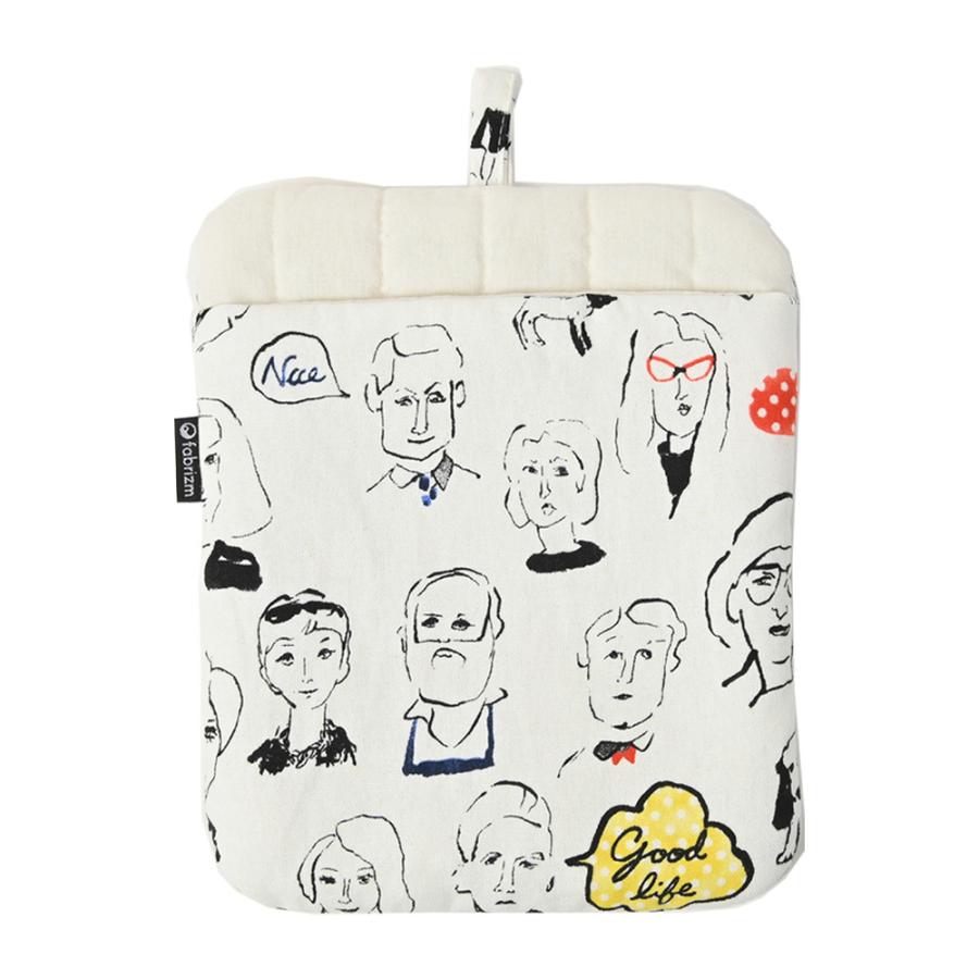 ミトン 鍋しき 鍋つかみ キッチン かわいい フェイス 日本製 fabrizm 鍋敷き 2WAY 母の日 かわいい ギフト 手袋 北欧 爆買 | fabrizm | 06