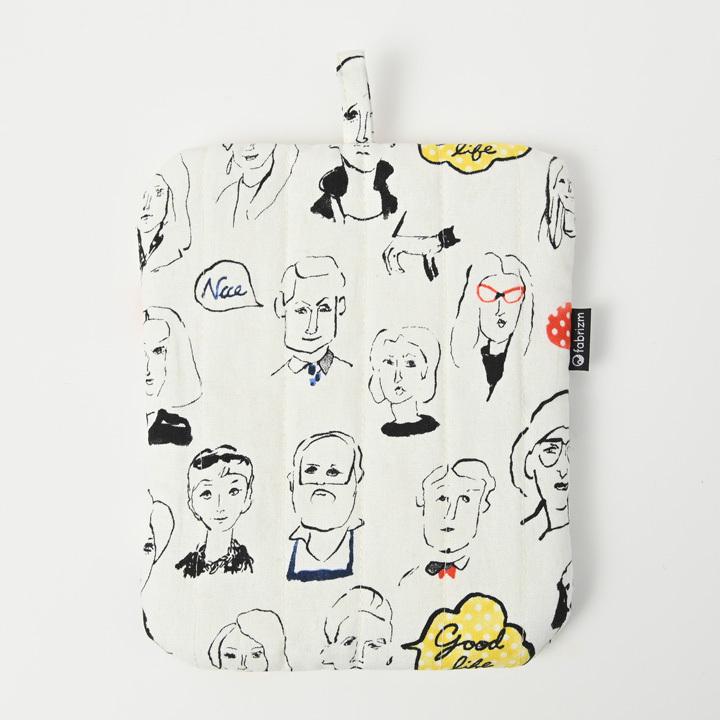 ミトン 鍋しき 鍋つかみ キッチン かわいい フェイス 日本製 fabrizm 鍋敷き 2WAY 母の日 かわいい ギフト 手袋 北欧 爆買 | fabrizm | 09