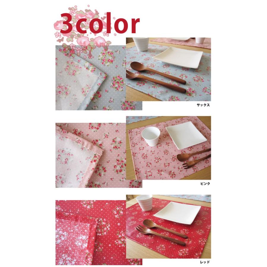 ランチョンマット おしゃれ 北欧 布 撥水 42×32cm ジョリィ 日本製 fabrizm ティーマット かわいい 子供用 小花柄  ビニールラミネート加工 | fabrizm | 06