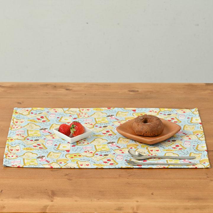 ランチョンマット おしゃれ 北欧 布 42×32cm 食パン 日本製 fabrizm ティーマット 子供用 吸水 かわいい 爆買 | fabrizm | 05