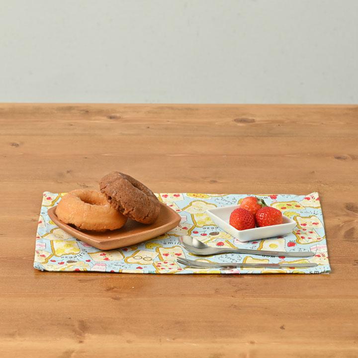 ランチョンマット 子供 小学校 おしゃれ 北欧 布 キッズランチョンマット 30×20cm 食パン 日本製 fabrizm 幼稚園 保育園 ティーマット 吸水 爆買 | fabrizm | 07