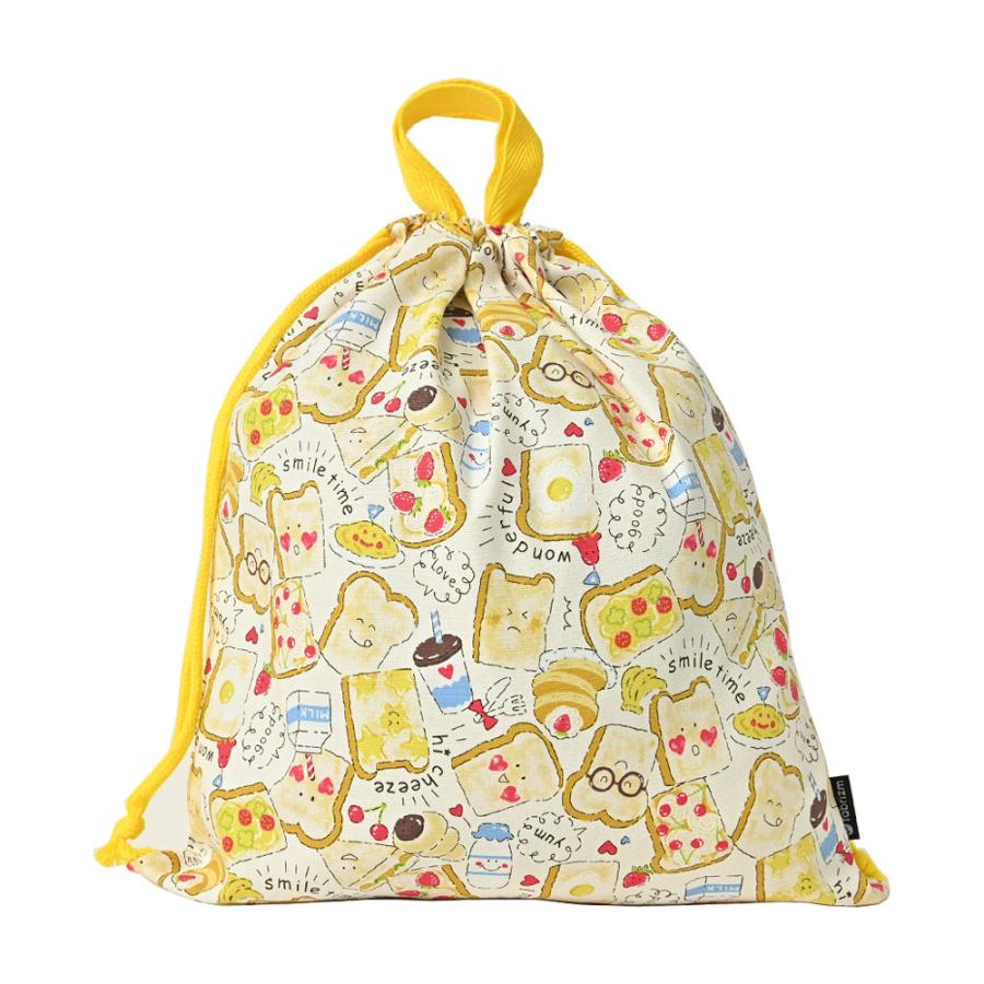 巾着袋 きんちゃく 大 Mサイズ 30×34 小学校 小学生 保育園 幼稚園 入園 入学 食パン 日本製 fabrizm 手さげかばん 体操着入れ 男の子 女の子 キッズ 子供 爆買 |  | 13