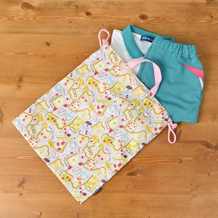 巾着袋 きんちゃく 大 Mサイズ 30×34 小学校 小学生 保育園 幼稚園 入園 入学 食パン 日本製 fabrizm 手さげかばん 体操着入れ 男の子 女の子 キッズ 子供 爆買 |  | 05