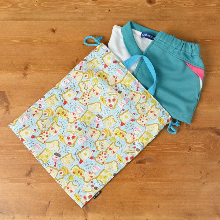 巾着袋 きんちゃく 大 Mサイズ 30×34 小学校 小学生 保育園 幼稚園 入園 入学 食パン 日本製 fabrizm 手さげかばん 体操着入れ 男の子 女の子 キッズ 子供 爆買 |  | 06