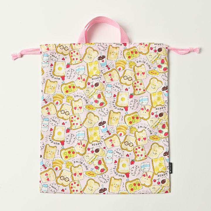 巾着袋 きんちゃく 大 Mサイズ 30×34 小学校 小学生 保育園 幼稚園 入園 入学 食パン 日本製 fabrizm 手さげかばん 体操着入れ 男の子 女の子 キッズ 子供 爆買 |  | 08