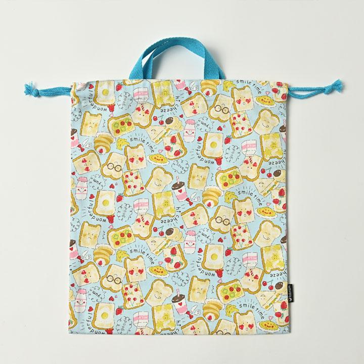 巾着袋 きんちゃく 大 Mサイズ 30×34 小学校 小学生 保育園 幼稚園 入園 入学 食パン 日本製 fabrizm 手さげかばん 体操着入れ 男の子 女の子 キッズ 子供 爆買 |  | 09