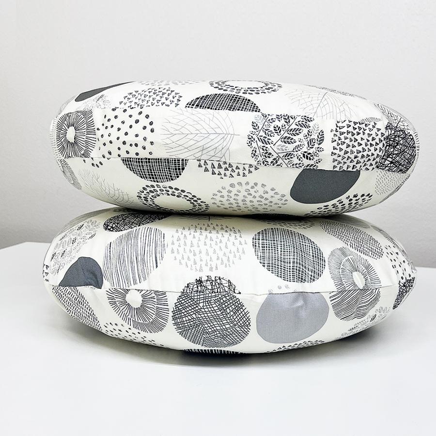 クッションカバー 中身付き 丸型 50 無地 直径50cm用 モーリー＆フェザーヌードクッション 日本製 fabrizm 座布団 | fabrizm | 14