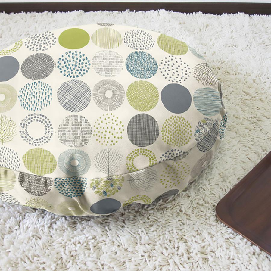 クッションカバー 中身付き 丸型 50 無地 直径50cm用 モーリー＆フェザーヌードクッション 日本製 fabrizm 座布団 | fabrizm | 12