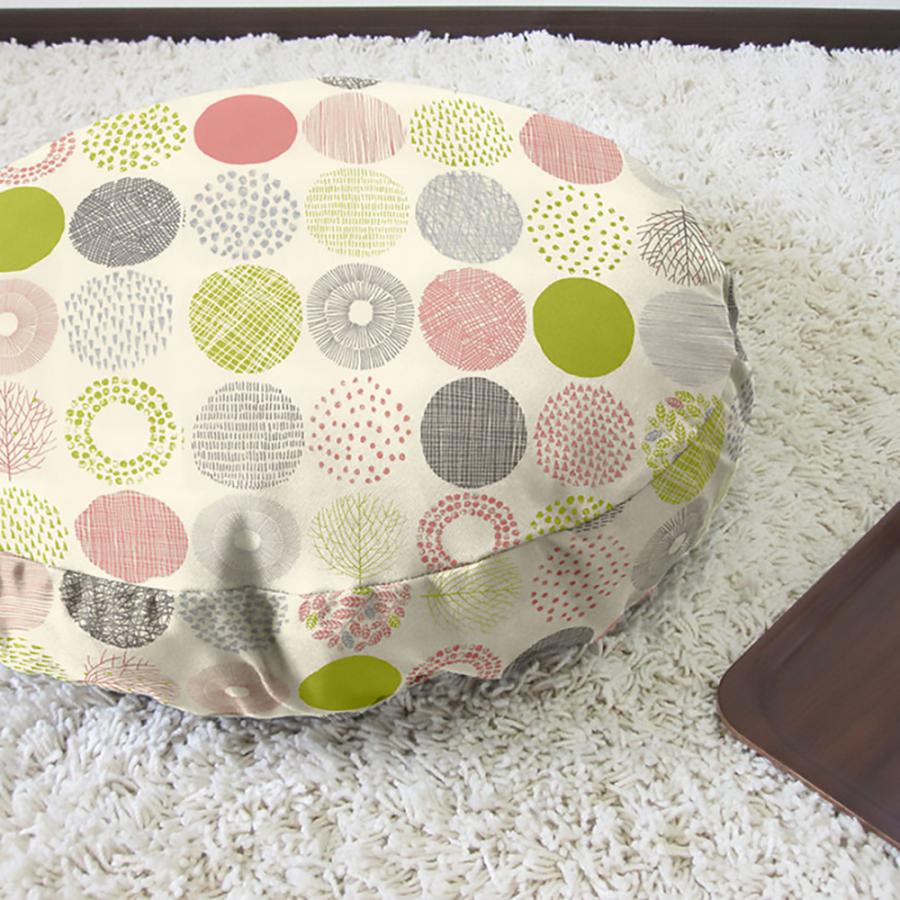 クッションカバー 丸型 50 無地 直径50cm用 座布団 モーリー 5色展開 日本製 fabrizm 円形 おしゃれ 爆買 | fabrizm | 13