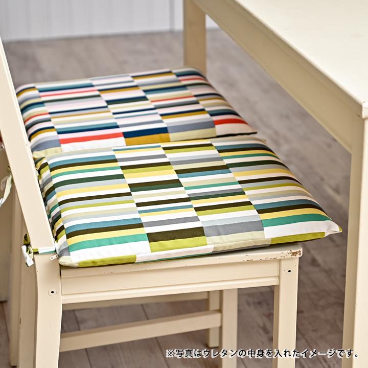 シートクッションカバー 椅子用 クッションカバー 座布団カバー ひも付き 45×45cm パッチ 日本製 fabrizm いす用 ダイニングチェア用 名入れ刺繍OK 爆買 | fabrizm | 16