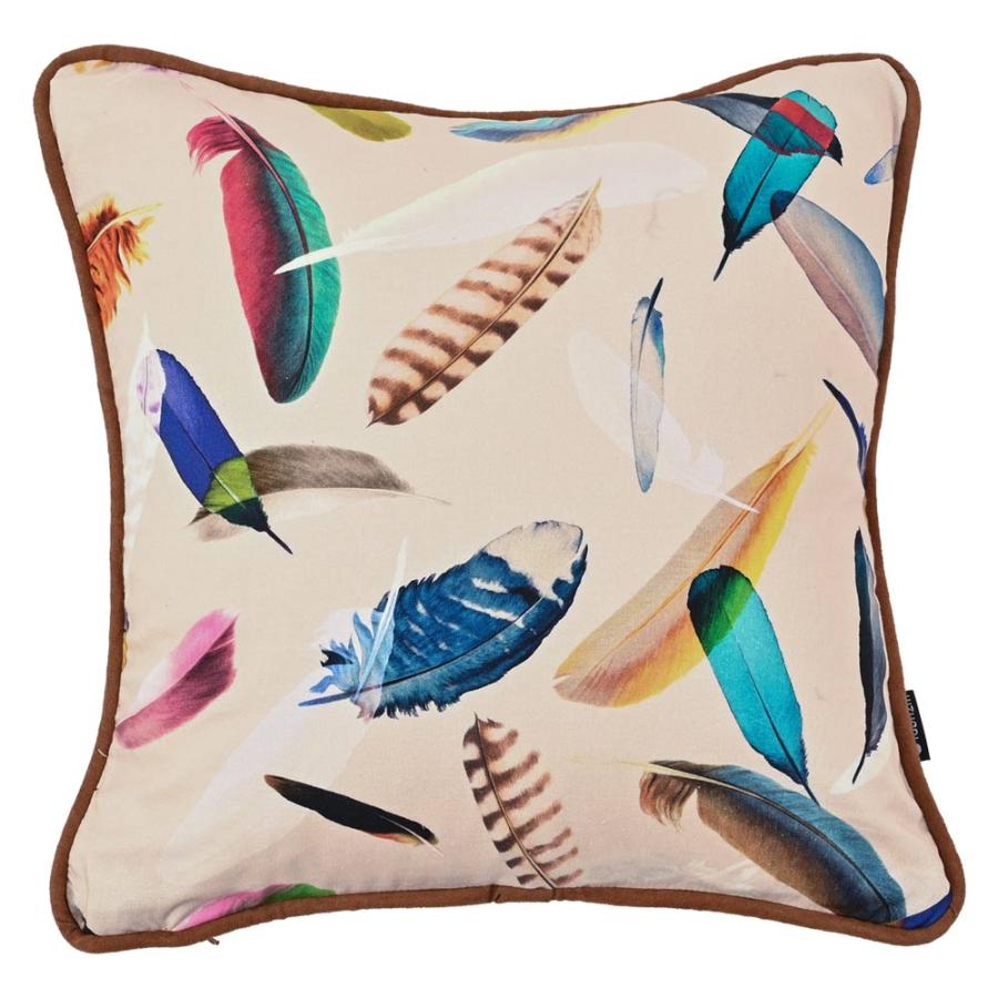 クマ型ストライプクッション fabrizm クッションカバー 30×30 北欧 30角 nora. 日本製 背当てカバー