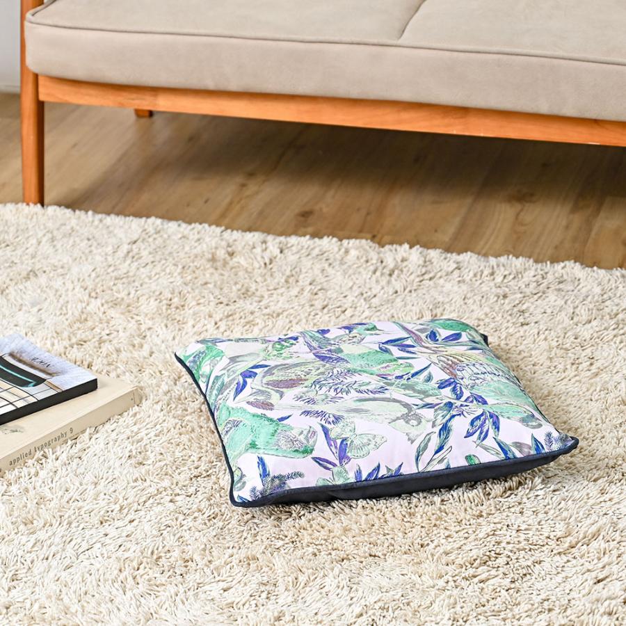 クッションカバー 中身付き 45×45 北欧 座布団カバー 45角 nora.＆綿わた100％座布団ヌード 日本製 fabrizm 椅子用 シートクッション 爆買 | fabrizm | 16