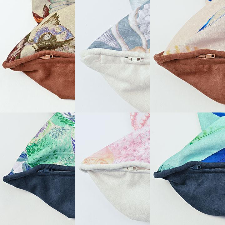 クッションカバー 中身付き 45×45 北欧 花 45角 nora.＆ポリエステルわたヌードクッション 日本製 fabrizm 爆買 | fabrizm | 09