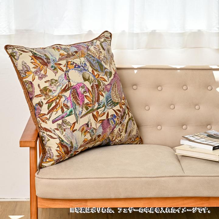 クッションカバー 中身付き 60×60 北欧 60角 nora.＆アップサイクルフェザーヌードクッション 日本製 fabrizm 背当てカバー 爆買 | fabrizm | 16