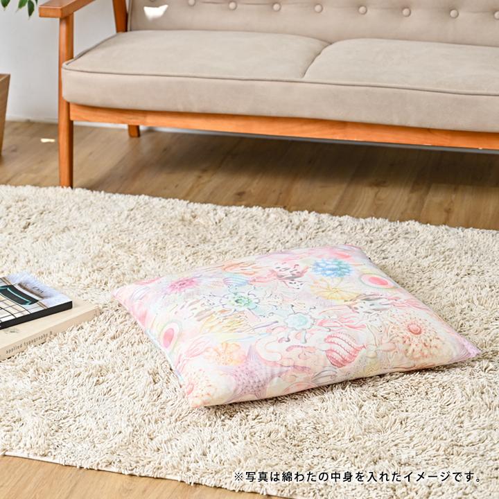 座布団カバー 中身付き 55×59 銘仙判 おしゃれ 北欧 nora.＆綿わた100％座布団ヌード 日本製 fabrizm クッションカバー 背当てカバー 中綿 爆買 | fabrizm | 17