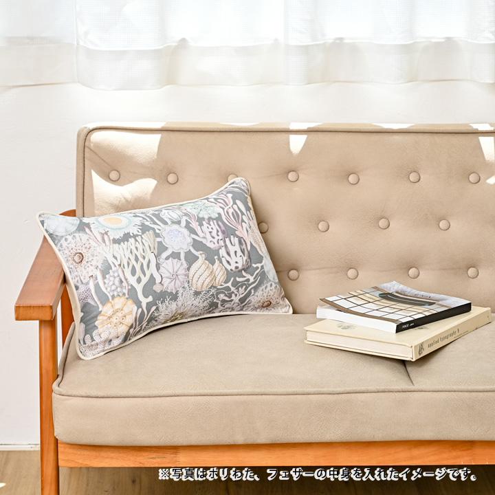 クッションカバー 中身付き 長方形 50×30 nora.＆ポリエステルわたヌードクッション 日本製 fabrizm 背当てカバー 枕カバー 爆買 | fabrizm | 17