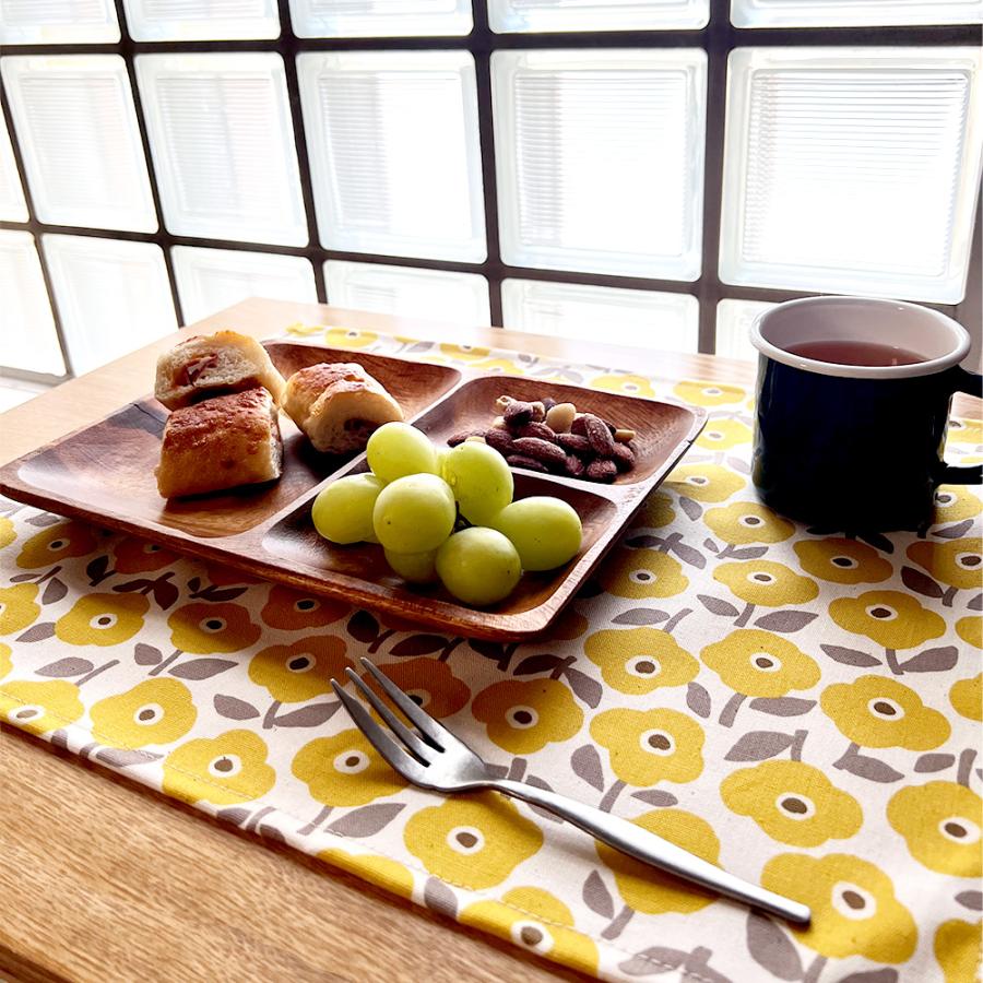 ランチョンマット おしゃれ 北欧 布 42×32cm フラワー 日本製 fabrizm ティーマット 子供用 吸水 かわいい 車 爆買 | fabrizm | 14