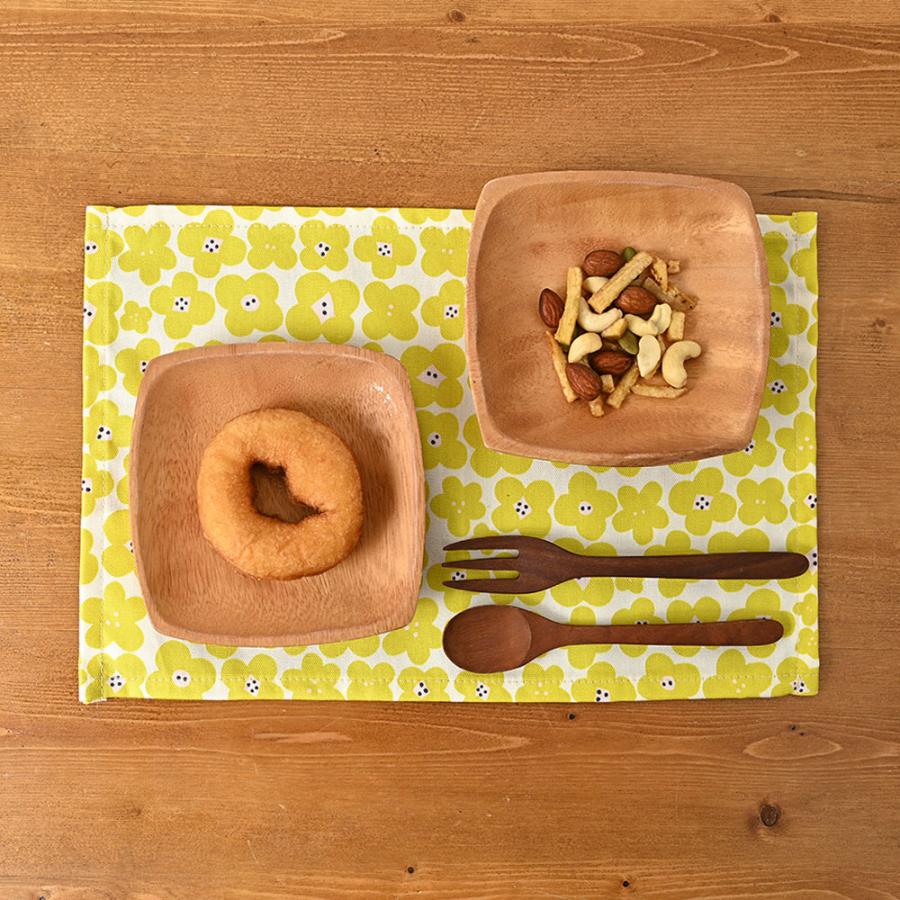 ランチョンマット 子供 小学校 おしゃれ 北欧 布 キッズランチョンマット 30×20cm フラワー 日本製 fabrizm 幼稚園 保育園 ティーマット 吸水 爆買 | fabrizm | 08