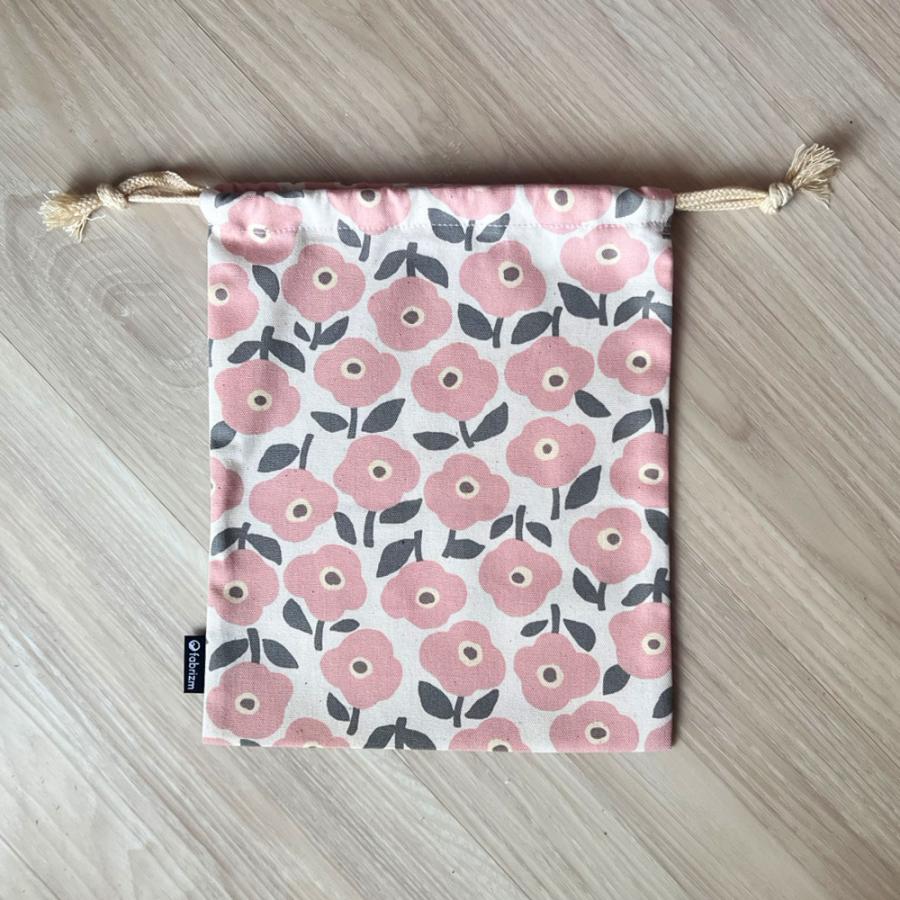 巾着袋 きんちゃく 小 Sサイズ 20×24cm 小学校 小学生 保育園 幼稚園 入園 入学 フラワー 日本製 fabrizm 給食袋 コップ入れ 男の子 女の子 キッズ 子供 |  | 13