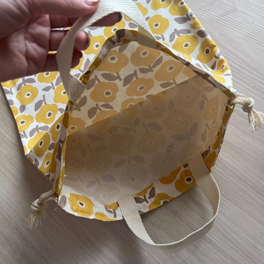 巾着袋 きんちゃく 大 Mサイズ 30×34 小学校 小学生 保育園 幼稚園 入園 入学 フラワー 日本製 fabrizm 手さげかばん 体操着入れ 男の子 女の子 キッズ |  | 13