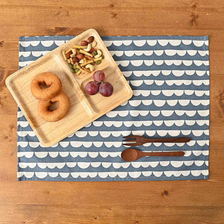 ランチョンマット おしゃれ 北欧 布 42×32cm スカラップ 日本製 fabrizm ティーマット 子供用 吸水 かわいい 車 爆買 | fabrizm | 14