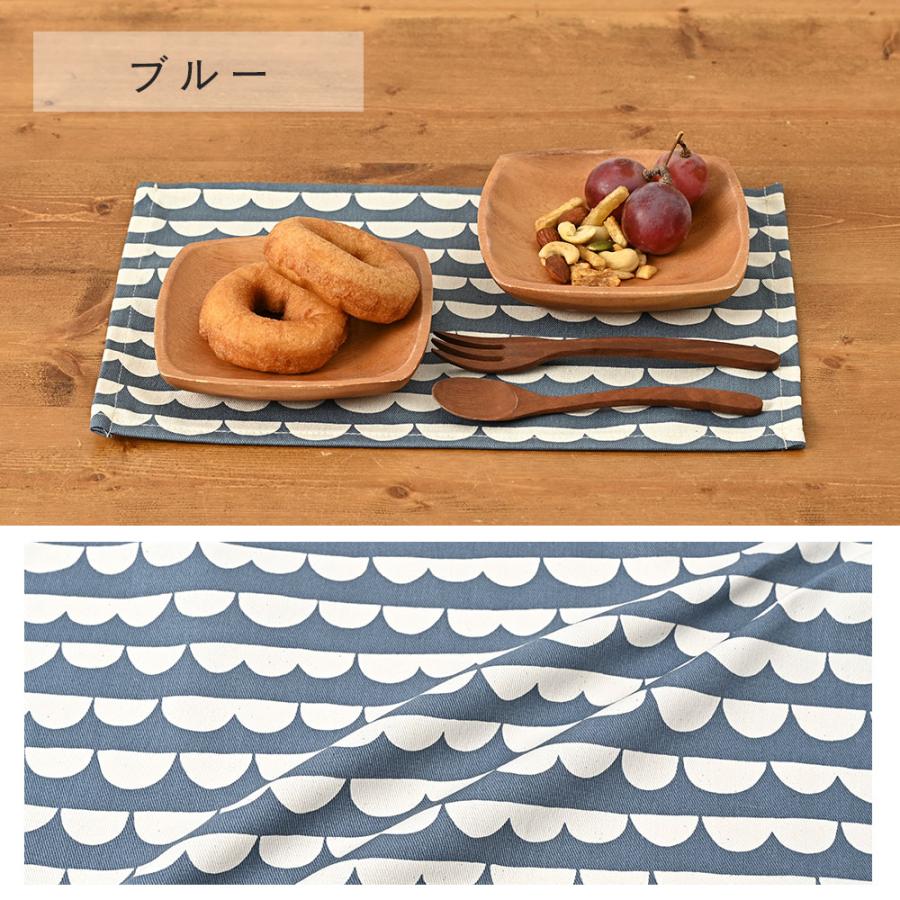 ランチョンマット 子供 小学校 おしゃれ 北欧 布 キッズランチョンマット 30×20cm スカラップ 日本製 fabrizm 幼稚園 保育園 ティーマット 吸水 爆買 | fabrizm | 13
