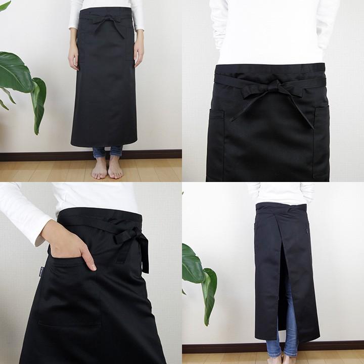 fabrizm エプロン おしゃれ 業務用 無地 ギャルソンエプロン T/C