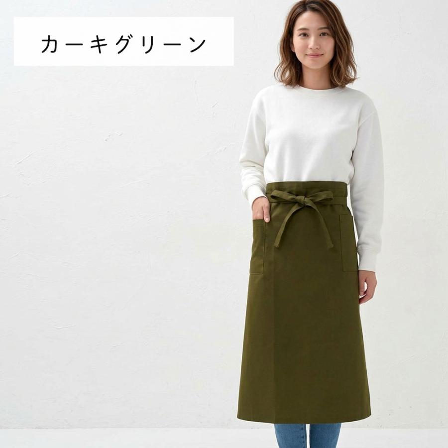 エプロン おしゃれ 業務用 無地 ギャルソンエプロン T/Cツイル 日本製 fabrizm 父の日 母の日 前掛け サロン ソムリエエプロン カフェ 男性用 メンズ | fabrizm | 09