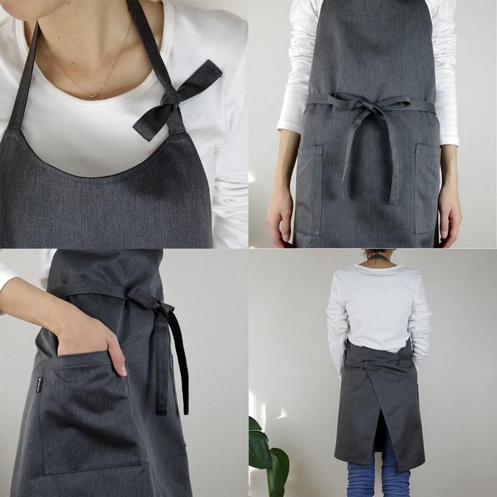 エプロン おしゃれ かわいい 保育士 無地 ワークエプロン ショート丈 T/Cツイル 日本製 fabrizm 母の日 シンプル 料理教室 業務用 ギフト 爆買 | fabrizm | 13