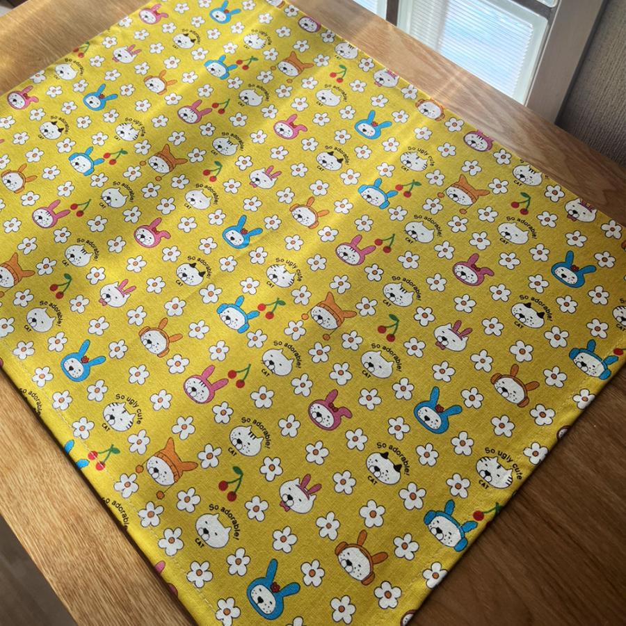ランチョンマット おしゃれ 北欧 布 42×32cm ねこシリーズ 日本製 fabrizm ティーマット 子供用 吸水 かわいい 車 | fabrizm | 10