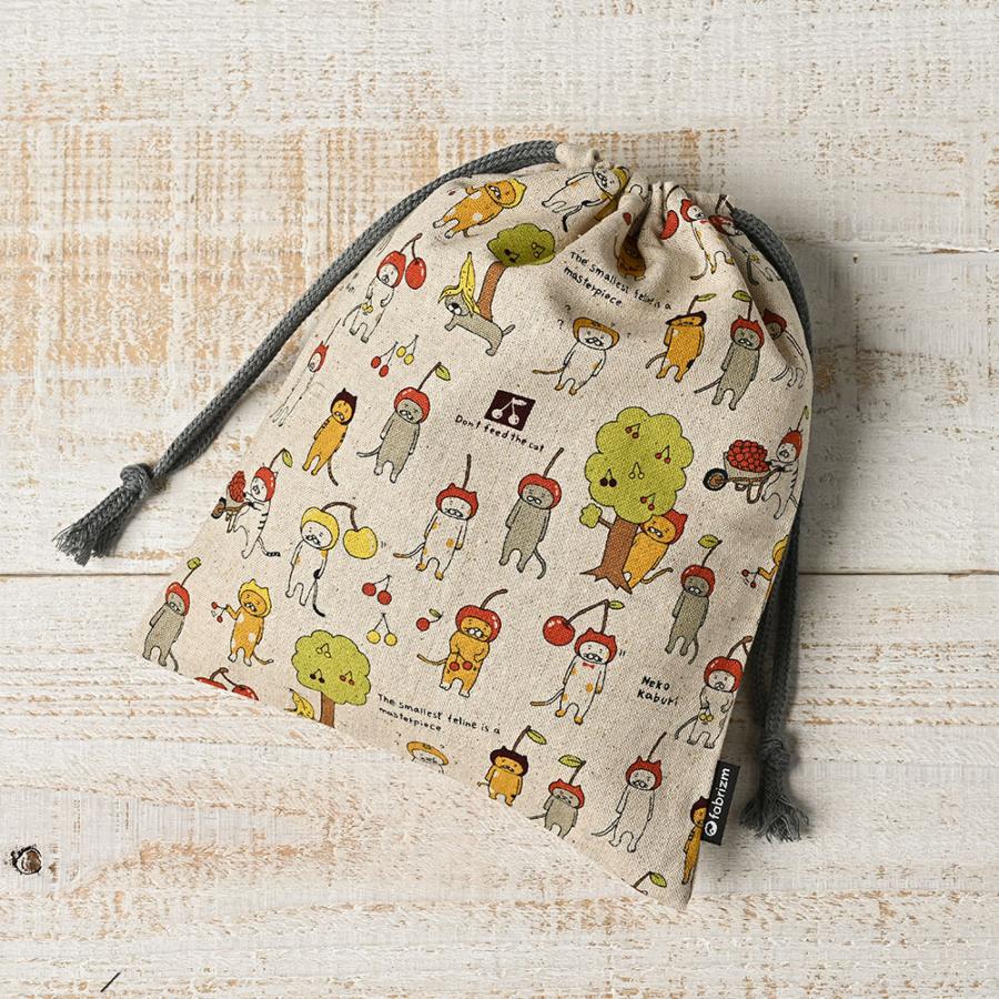 巾着袋 きんちゃく 小 Sサイズ 20×24cm 小学校 小学生 保育園 幼稚園 入園 入学 ねこシリーズ 日本製 fabrizm 給食袋 コップ入れ 男の子 女の子 キッズ 子供 |  | 14