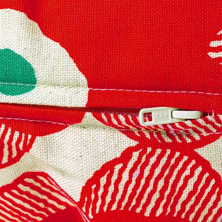 クッションカバー 中身付き 45×45 北欧 花 45角 パポーラ＆アップサイクルフェザーヌードクッション 日本製 fabrizm 背当てカバー | fabrizm | 11