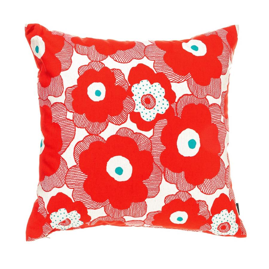 クッションカバー 中身付き 45×45 北欧 花 45角 パポーラ＆アップサイクルフェザーヌードクッション 日本製 fabrizm 背当てカバー | fabrizm | 08