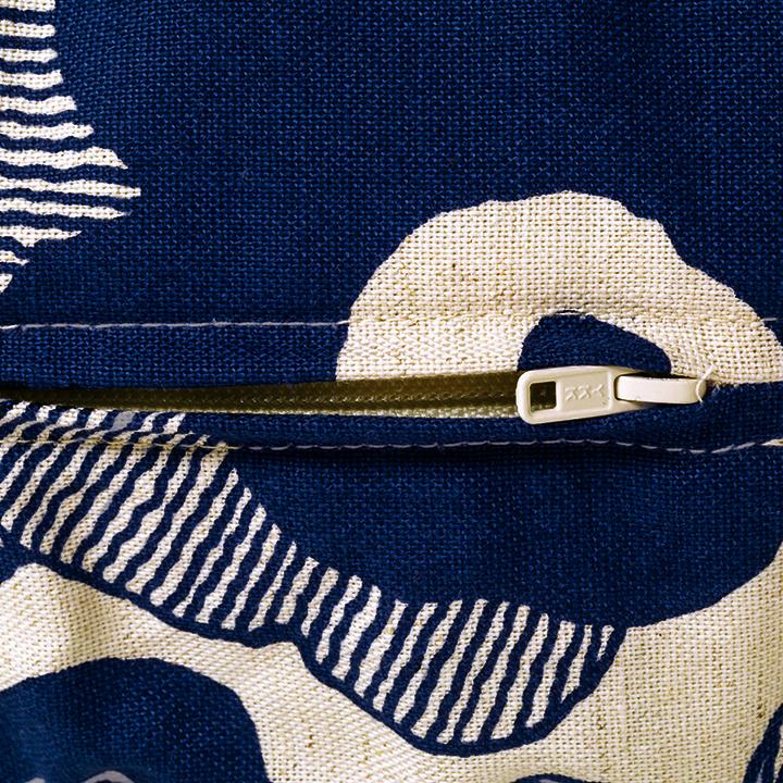 クッションカバー 中身付き 丸型 65 北欧 花 直径65cm用 パポーラ＆ポリエステルわたヌードクッション 日本製 fabrizm 背当てカバー 爆買 | fabrizm | 13