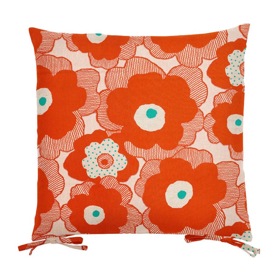 シートクッションカバー 椅子用 クッションカバー 座布団カバー ひも付き 45×45cm パポーラ 日本製 fabrizm いす用 ダイニングチェア用 爆買 | fabrizm | 05