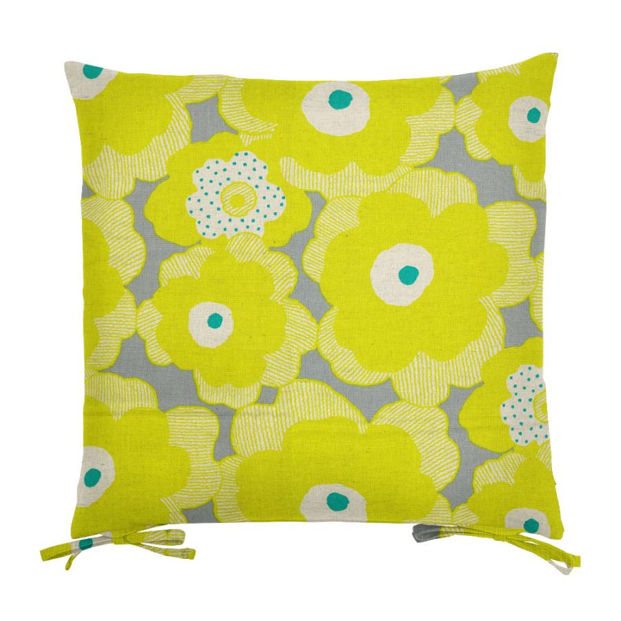 シートクッションカバー 椅子用 クッションカバー 座布団カバー ひも付き 45×45cm パポーラ 日本製 fabrizm いす用 ダイニングチェア用 爆買 | fabrizm | 06