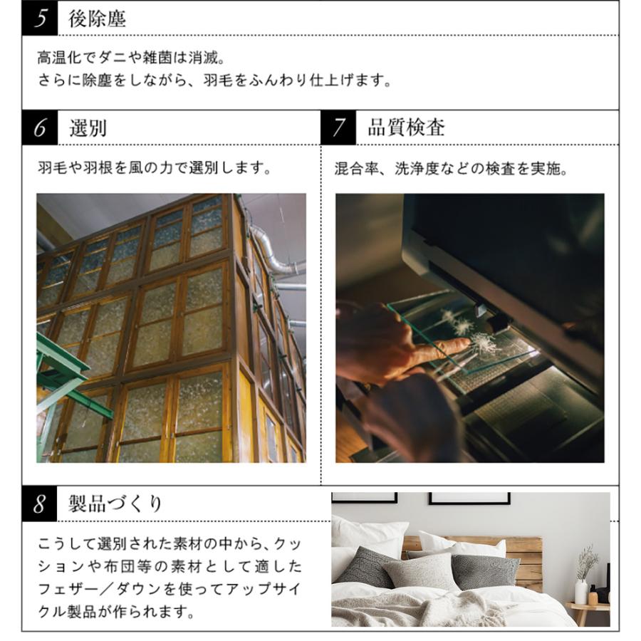 クッションカバー 中身付き 45×45 北欧 ストライプ 45角 スラント＆アップサイクルフェザーヌードクッション 日本製 fabrizm 背当てカバー 爆買 | fabrizm | 18